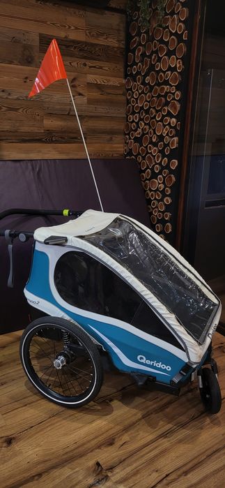 Qeridoo kidgoo 2 przyczepka rowerowa zamiana na hulajnoga