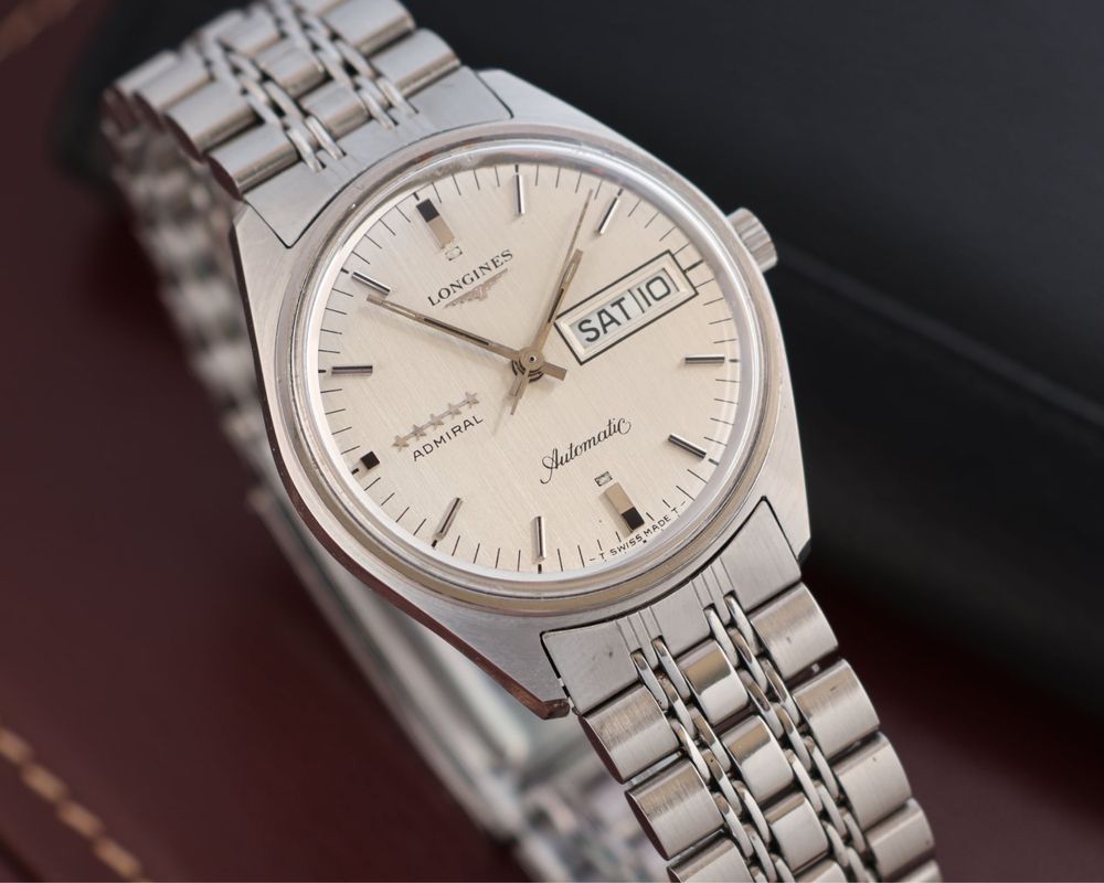 Zegarek meski Longines Admiral Day date automat piekny