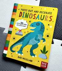 Dinosaurs Press Out And Decorate dinozaury figurki 3D do malowania