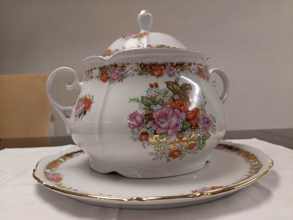 Terrina e restivo prato Limoges