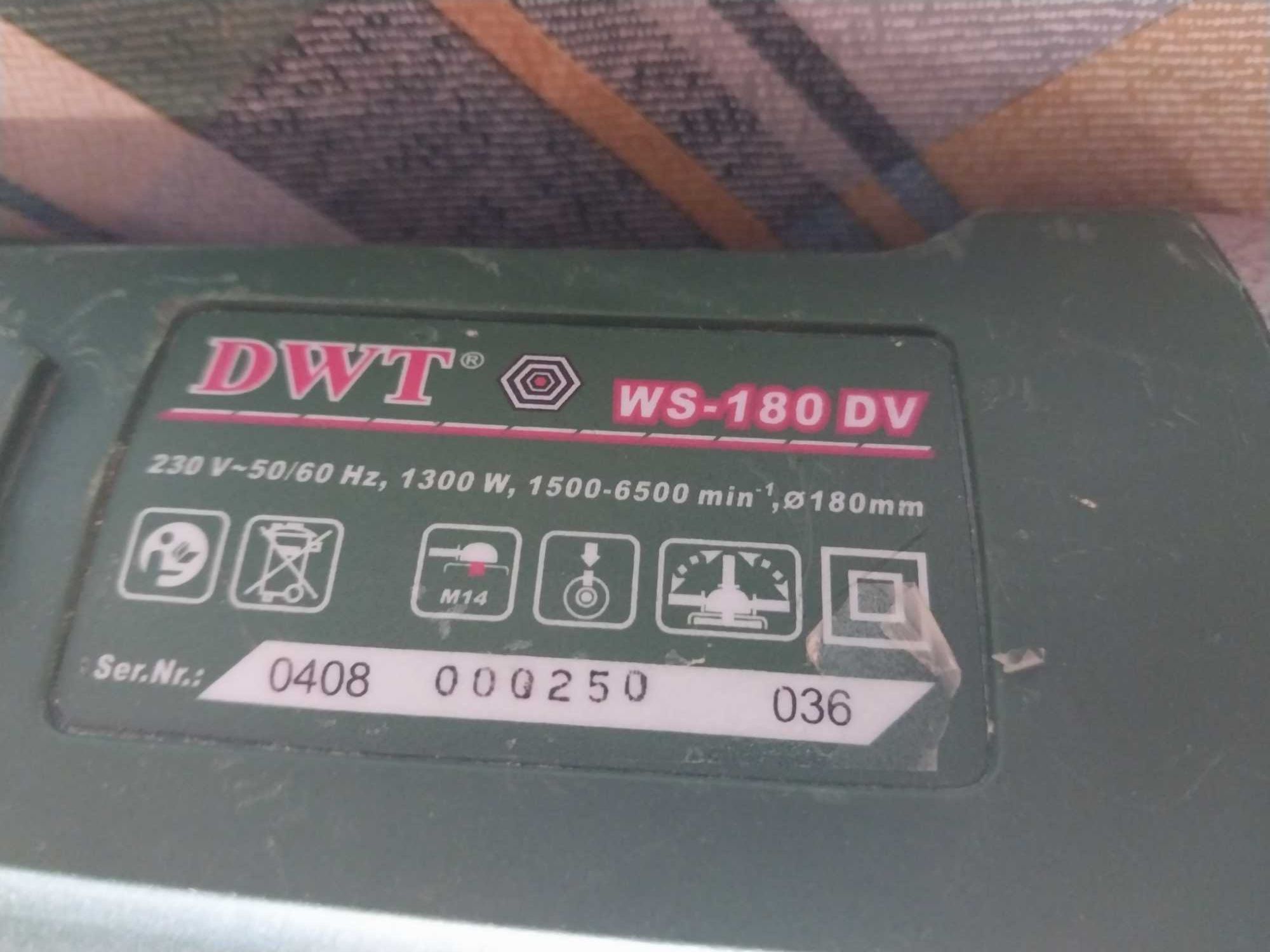 болгарка DWT  WS-180DV