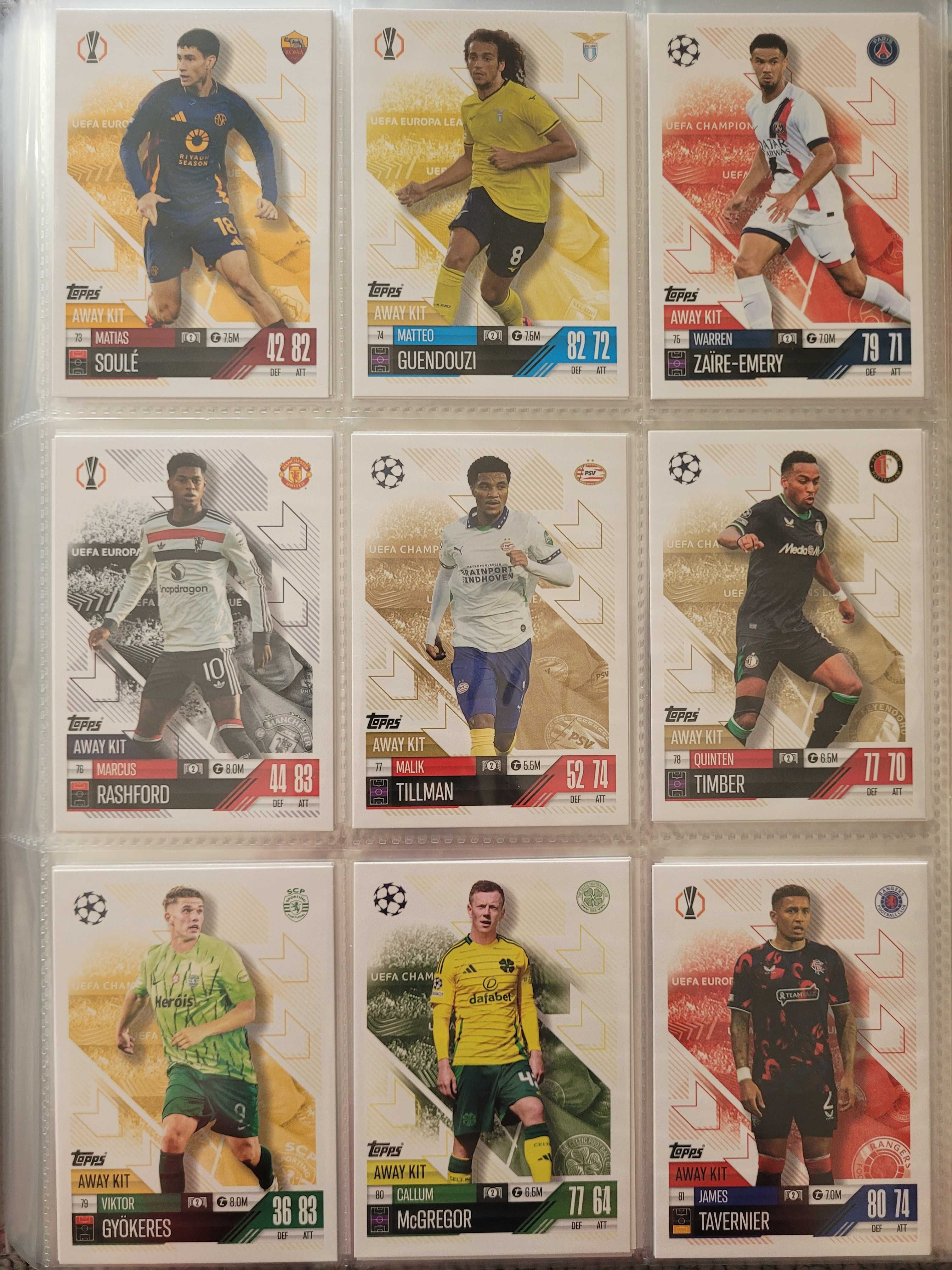 Match Attax 24/25 e Match Attax Extra 24/25 Lote de Cartas