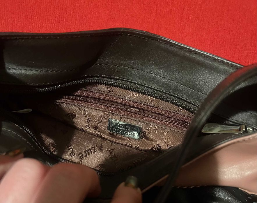 Стильная качественная сумка из натуральной кожи Azure 27*20*9 в идеале