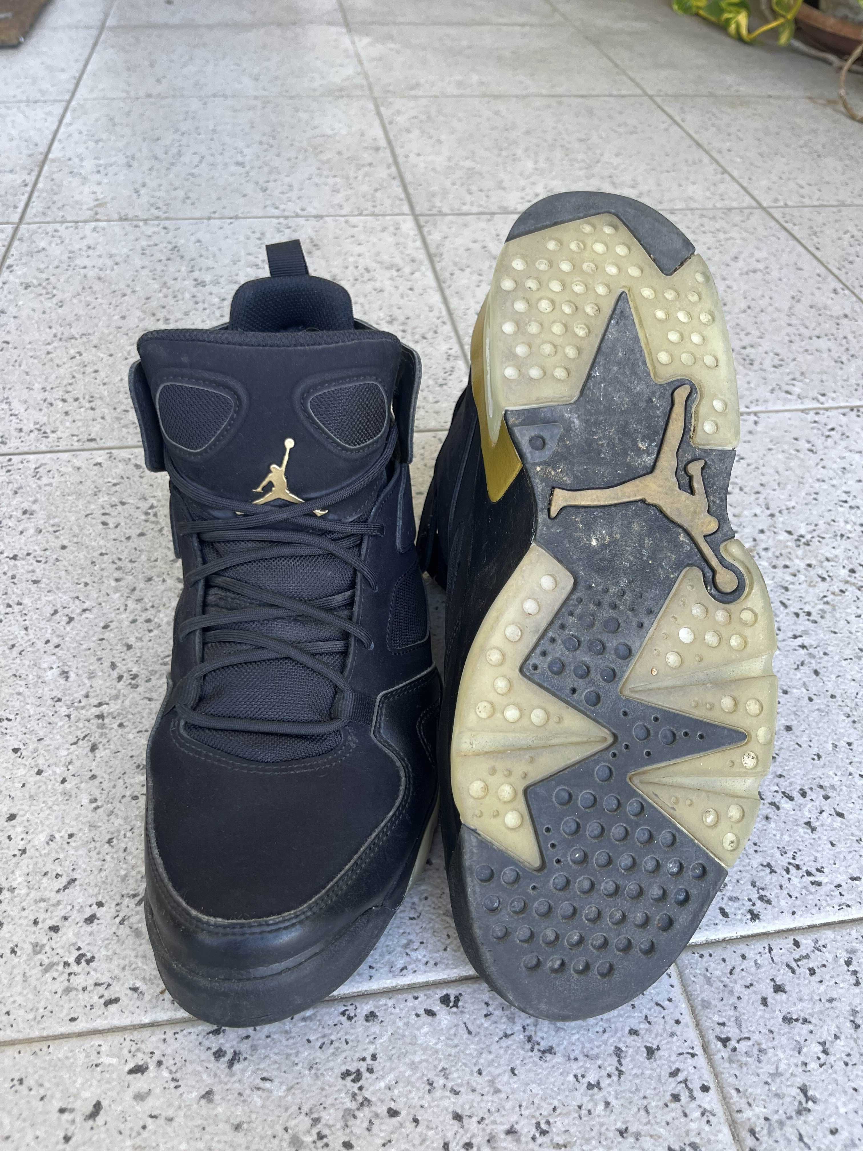Jordan Flight Club 91 'Black Metallic Gold' with receipt