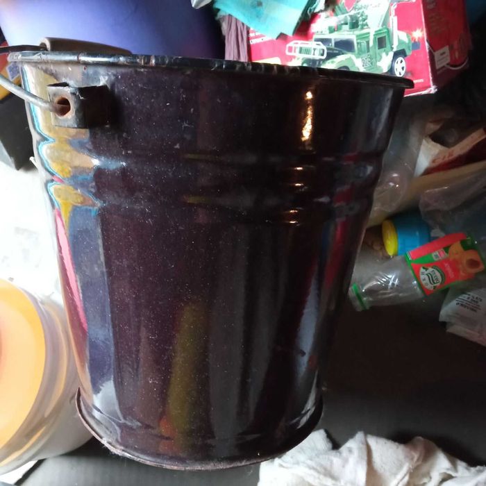 Эмалированное ведро, Оцинковочное ведро и Алюминиевая ёмкость 4 л