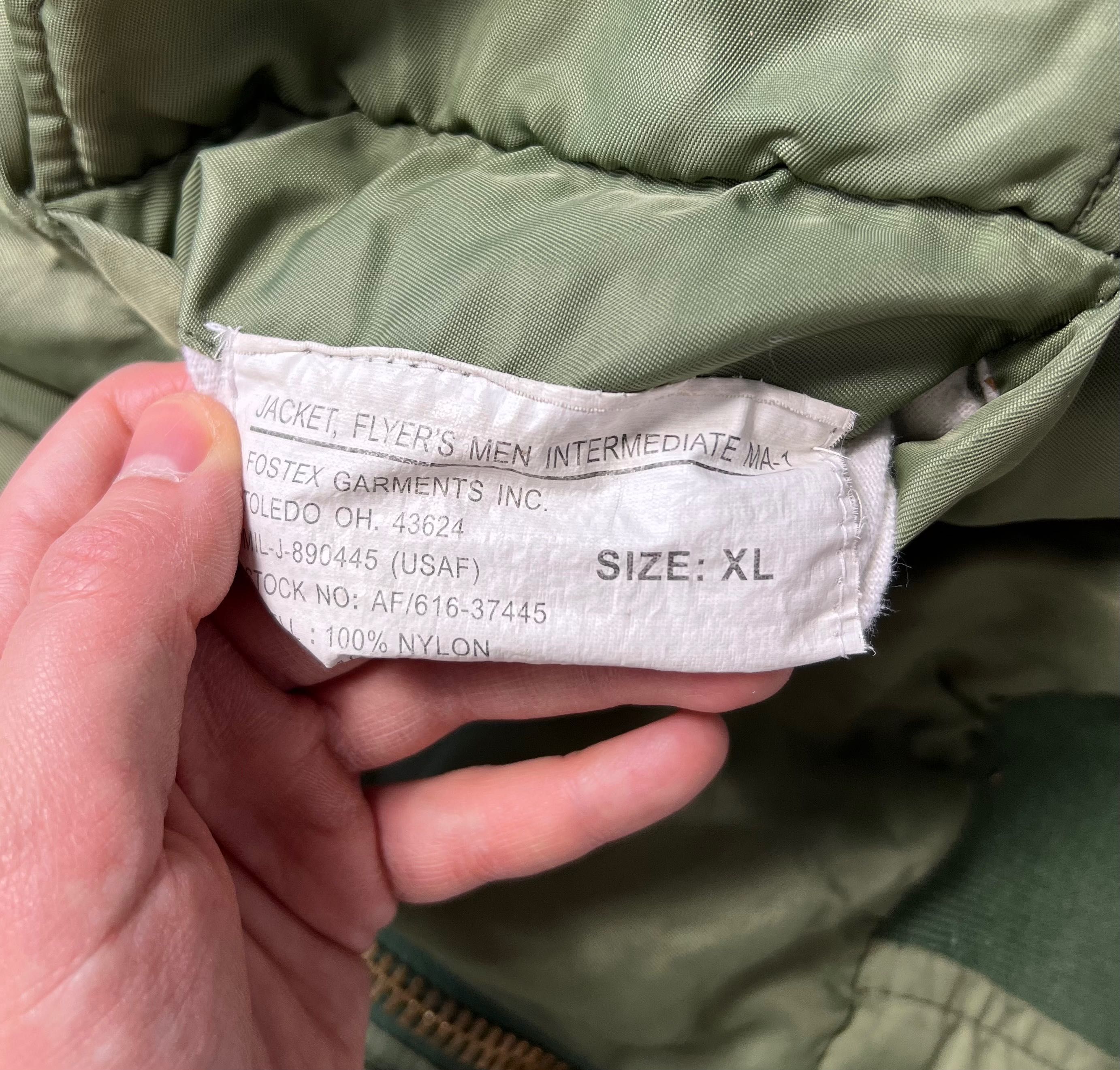 Bomberka MA 1 Intermediate vintage 90’s army military boxy fit kurtka