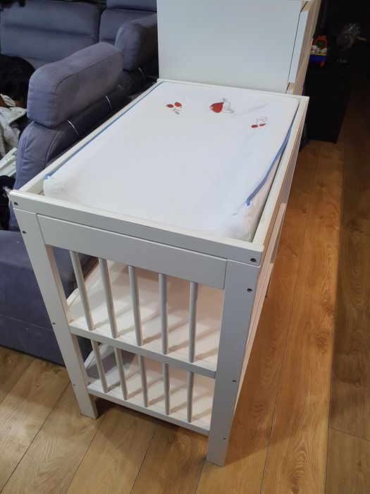 Przewijak GULLIVER + mata VÄDRA - biały