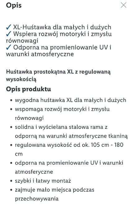 Huśtawka Play tive