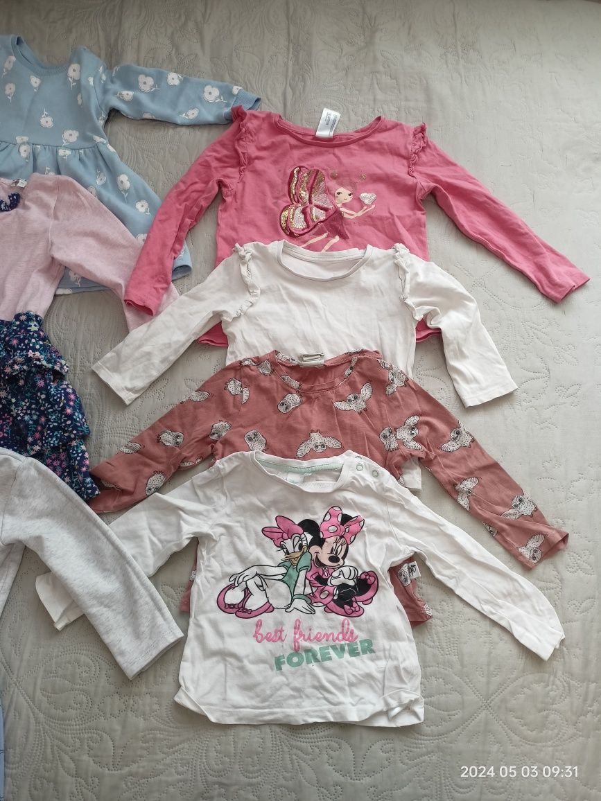 Ubrania dla dziewczynki r. 86-92