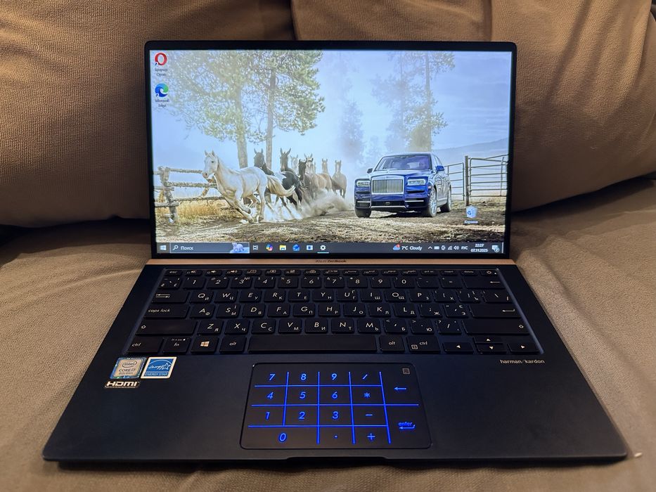 Идеал Премиальный Ноутбук Asus Zenbook i7-8565(4.6GHz)ОЗУ16GB/SSD512GB