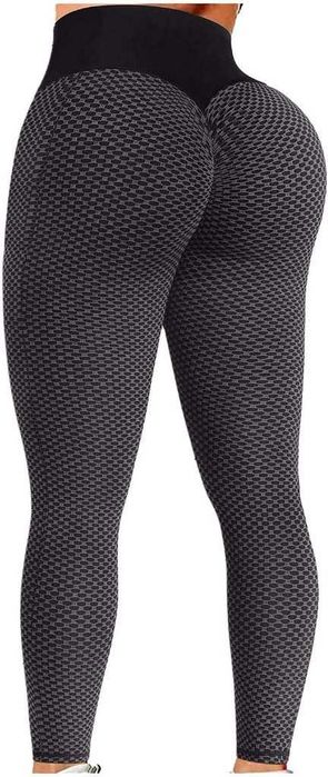 Damskie antycellulitowe legginsy z wysokim Memoryee Push Up L