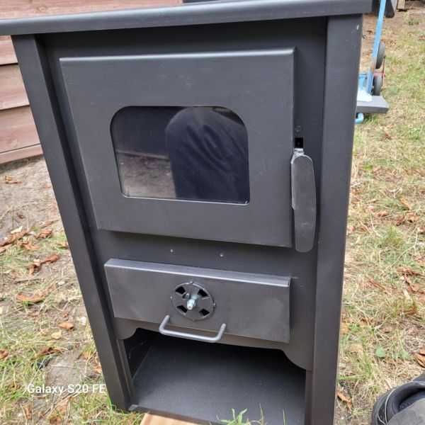 nowy : piec - koza z cegłą szamotową - ogrzewa 90 m2 tylko za 795 zł