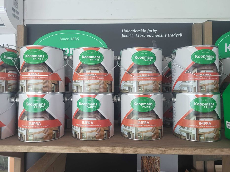 Koopmans IMPRA Impregnat powłokotwórczy do drewna 2,5L RÓŻNE KOLORY