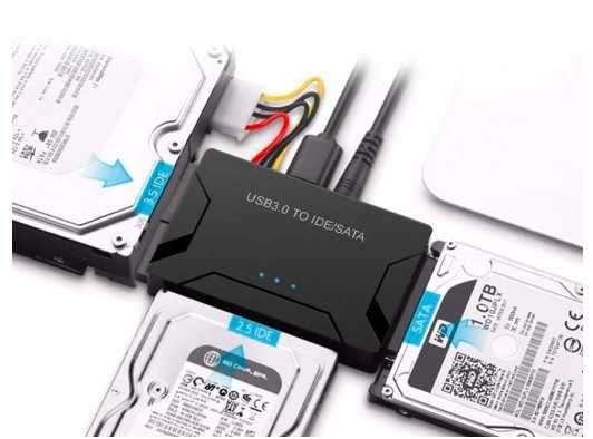 Adapter MOSTEK Dysków USB 3.0 SATA IDE 2,5 3,5 "