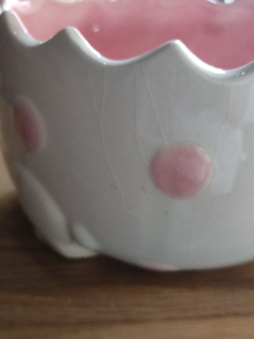 Miska i pojemnik ceramiczny zajączek wielkanocny