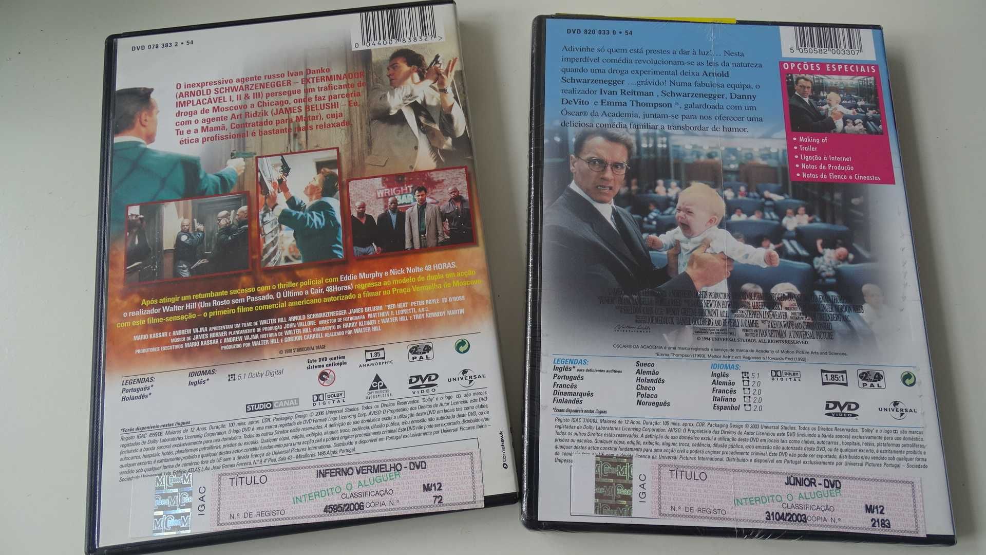 DVD Arnold Schwarzenegger - Junior RARO