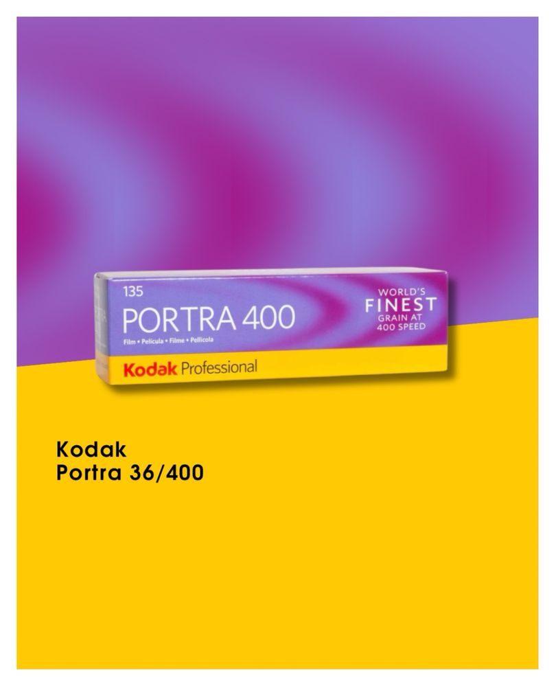 (від 10шт)Фотоплівка Kodak Portra 400iso