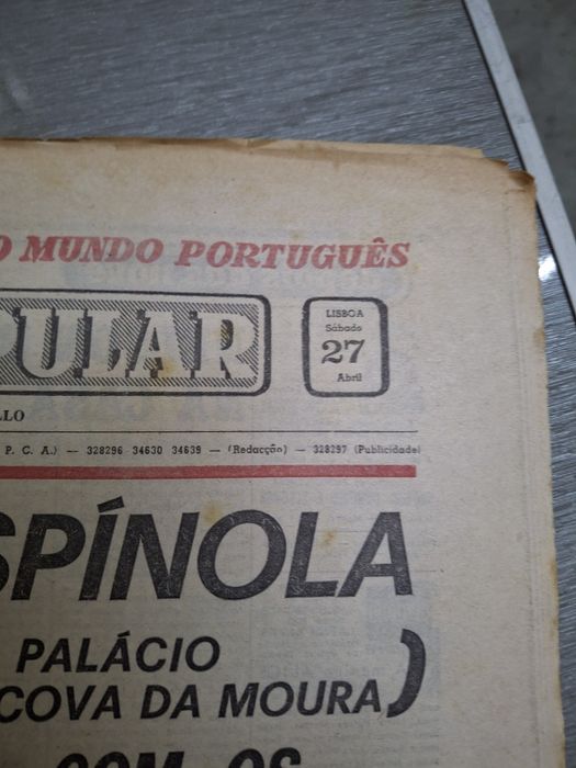 Jornais 1974 25 de abril e 1 de maio