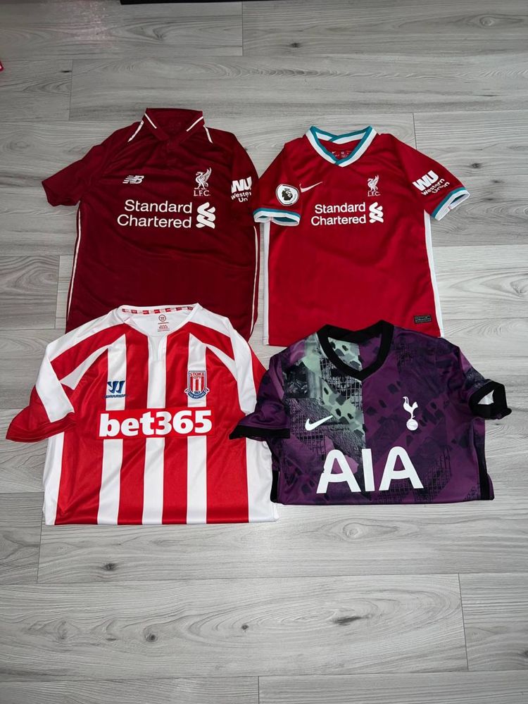 Koszulka piłkarska Liverpool Tottenham Mané Salah Son Kane Firmino