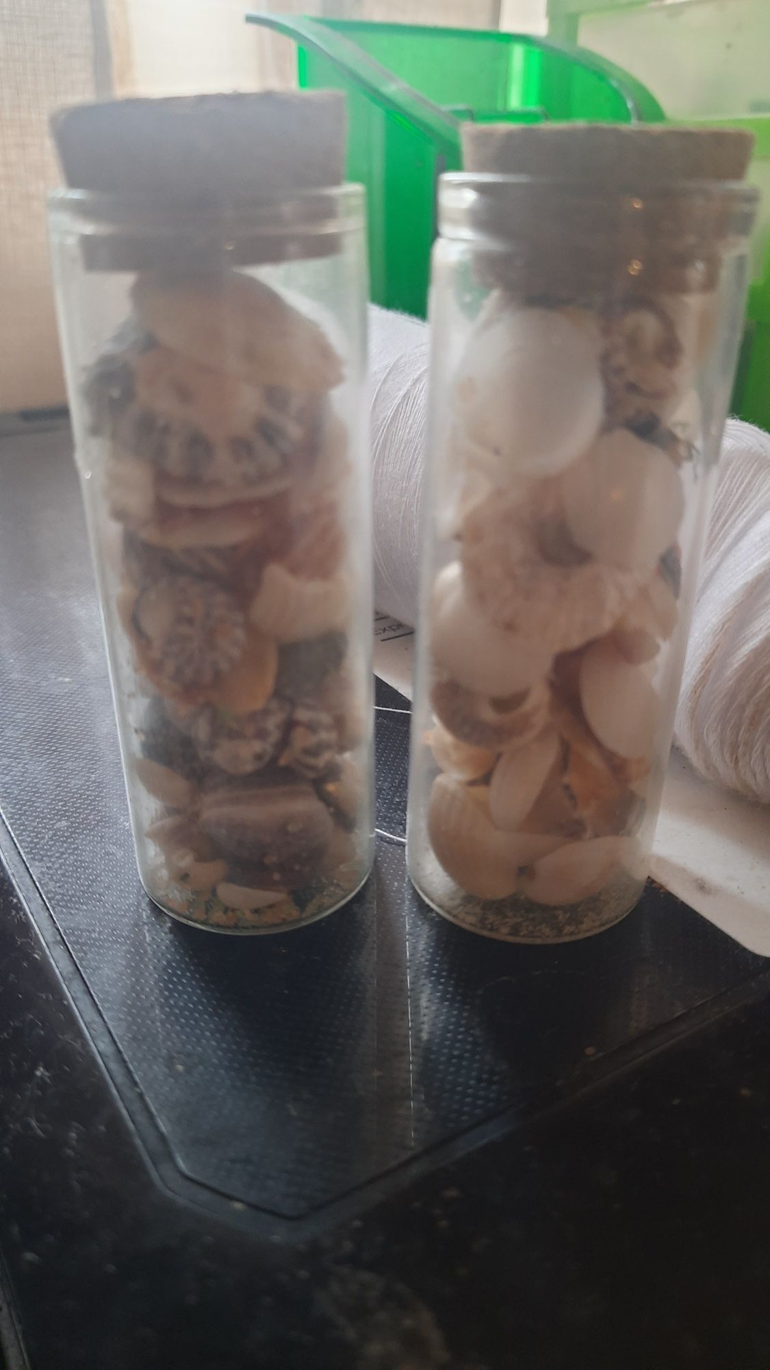 Vendo frascos de vidro com Conchas do Mar