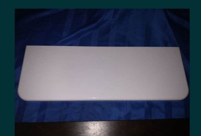 1.Parapet mdf 62x20x2cm biały połysk 2 szt.
