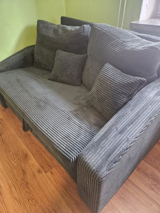 Sofa rozkładana butelkowa zieleń