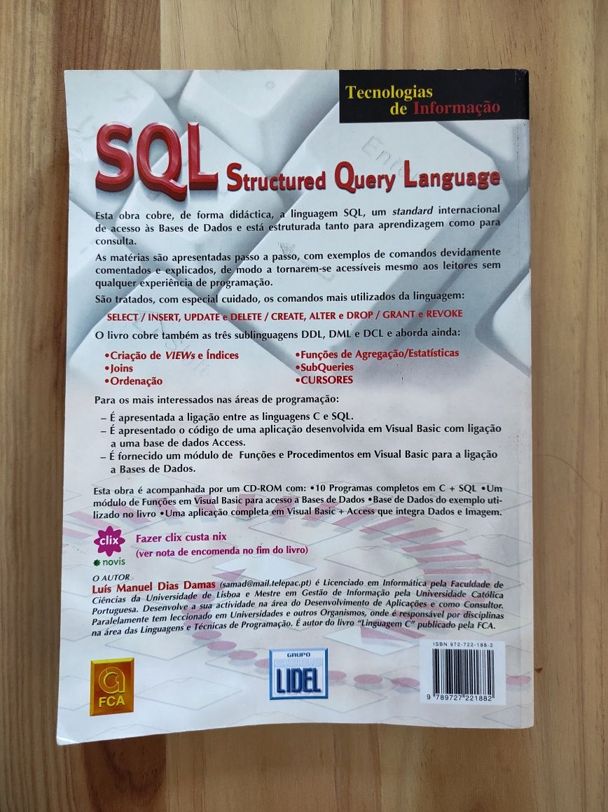 SQL, Luís Damas, 3a edição