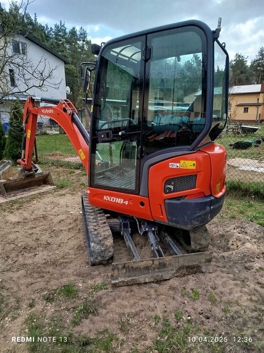 Kubota kx018-4, minikoparka 920mth(30,40,50,100cm pierwszy właściciel