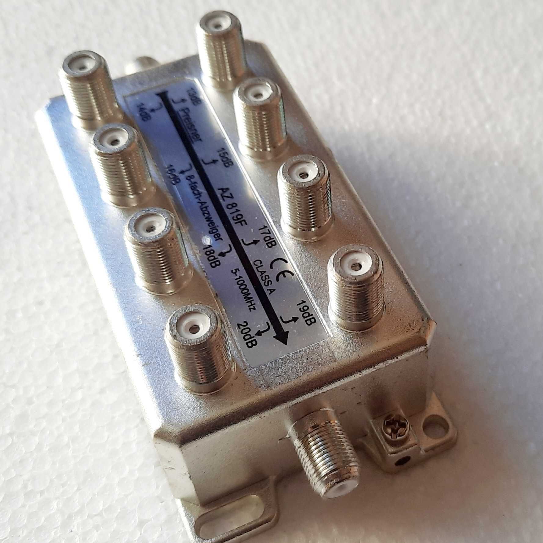 Rozgałęźnik antenowy CATV 8-krotny splitter 5 - 1000 MHz AZ819F