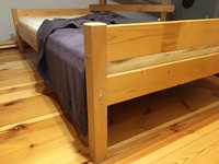 Łóżko sosnowe, lite drewno, idealne