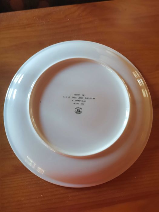 Prato vista alegre comemorativo