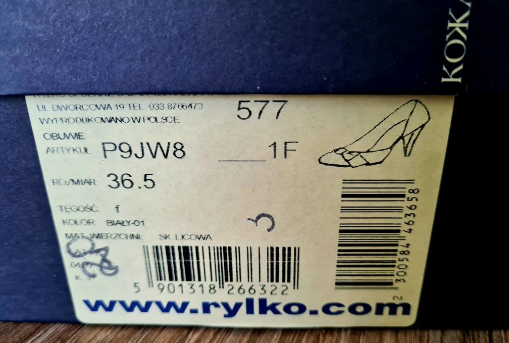 Buty ślubne Ryłko, ozdoba, skóra