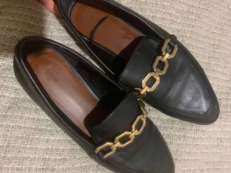 Лофери шкіряні H&M 37-38