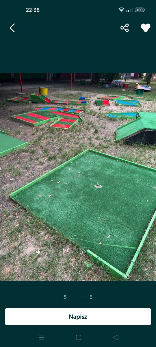 Mini golf na sprzedaż