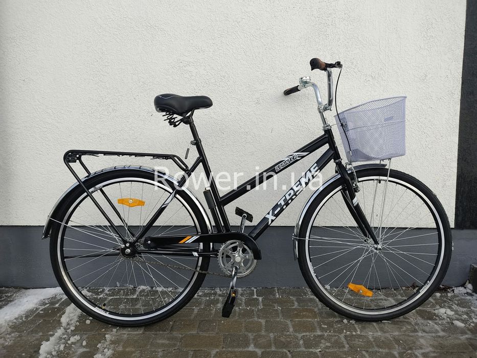 Дорожній велосипед дамка з корзиною X-Treme Sprinter 28 Black