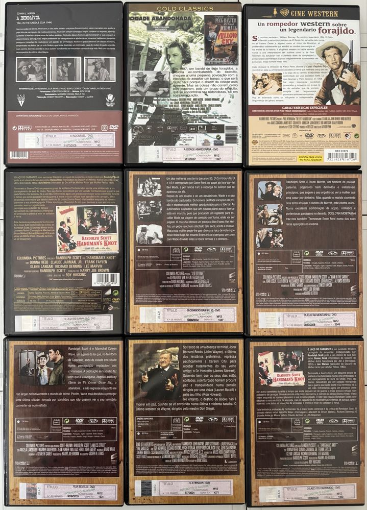 Westerns vários DVDs