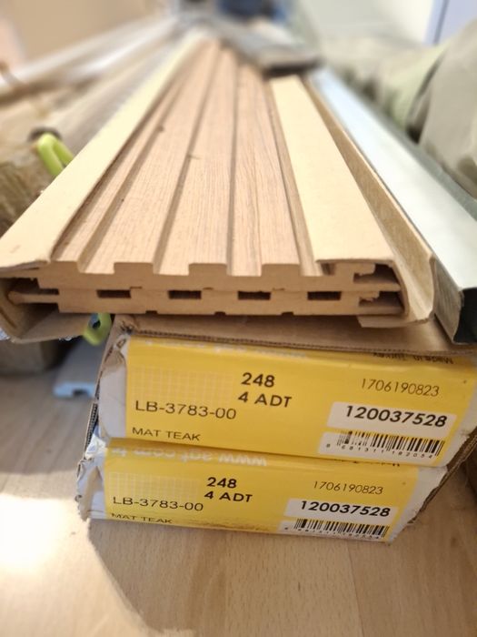 Lamele 15,8cm x 280 cm dąb natural