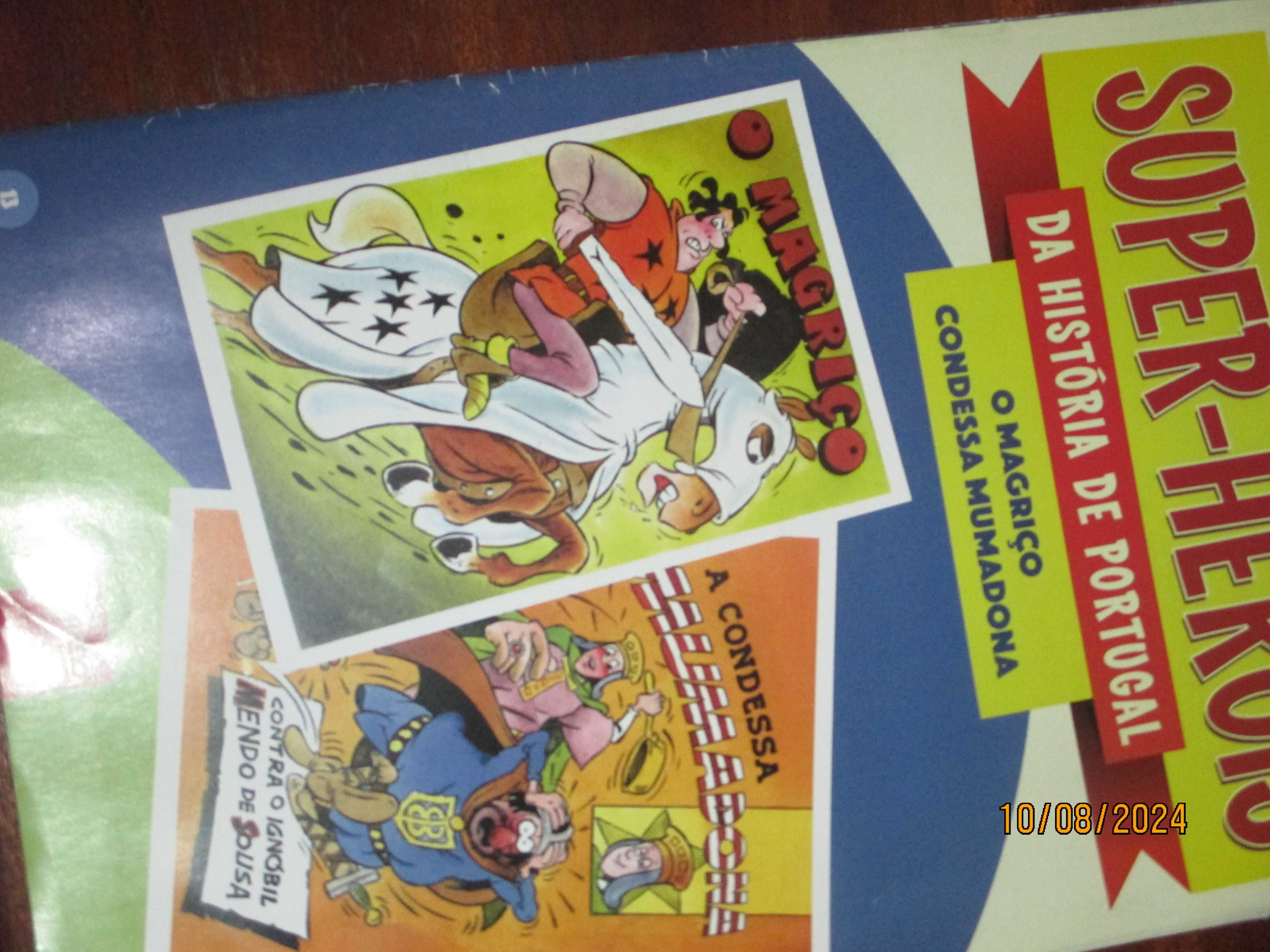 9 peq. livros banda desenhada  - Super heróis da história de Portugal