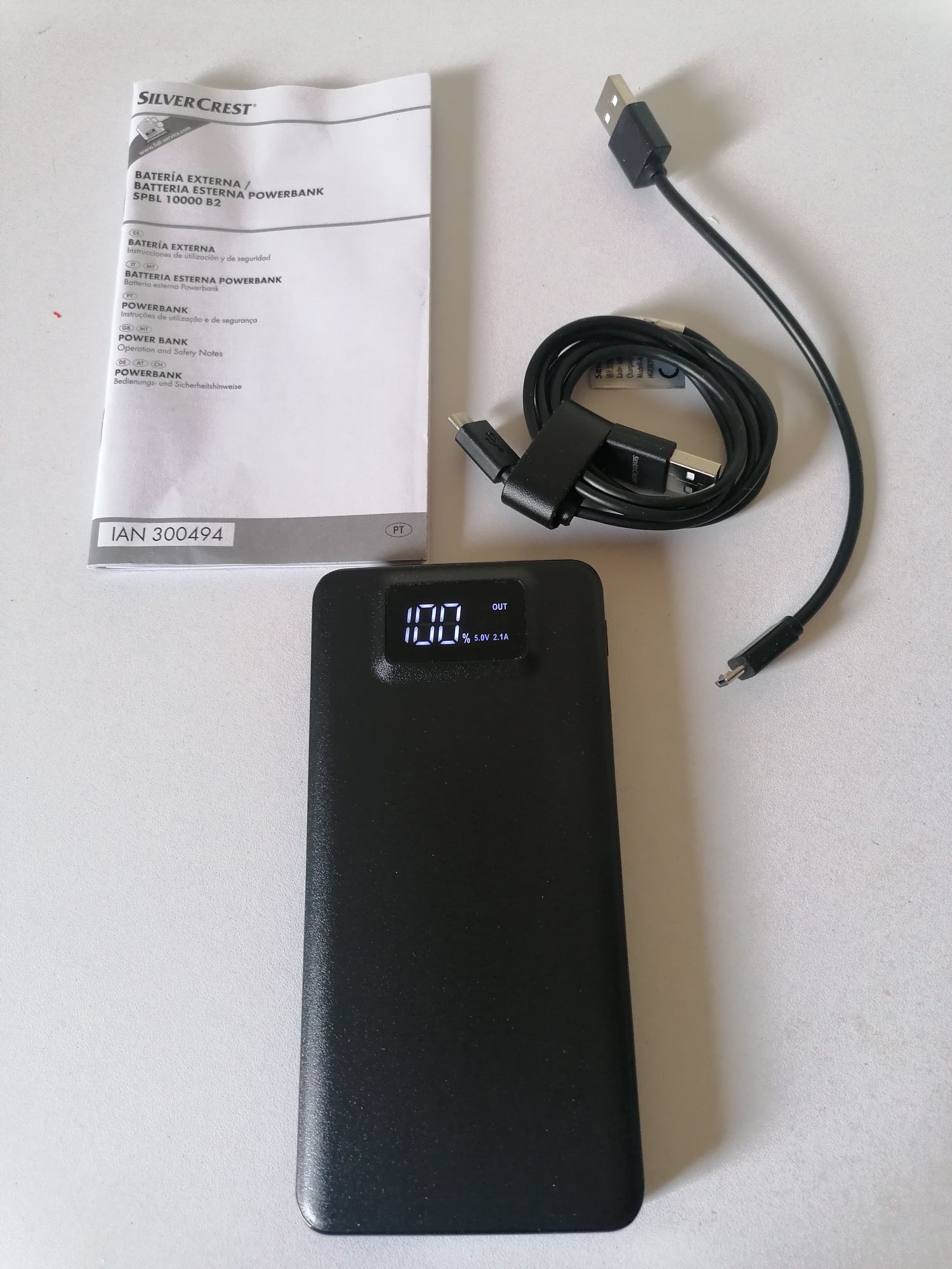 SILVERCREST® Powerbank 10000 mAh com Carga Rápida