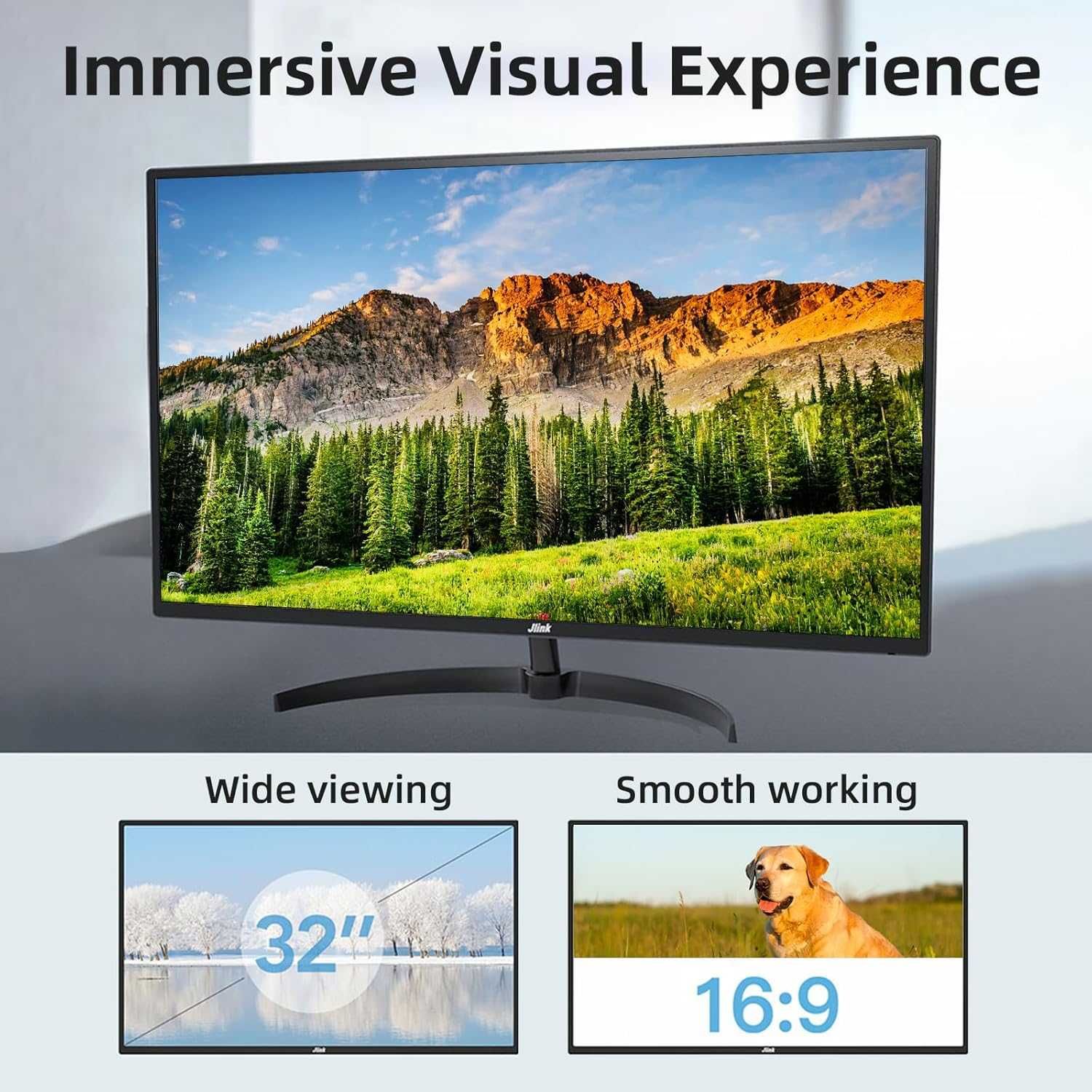 Monitor komputerowy JLINK B32FP1K-38B 32' HDMI USB 60HZ FULL HD GAMING