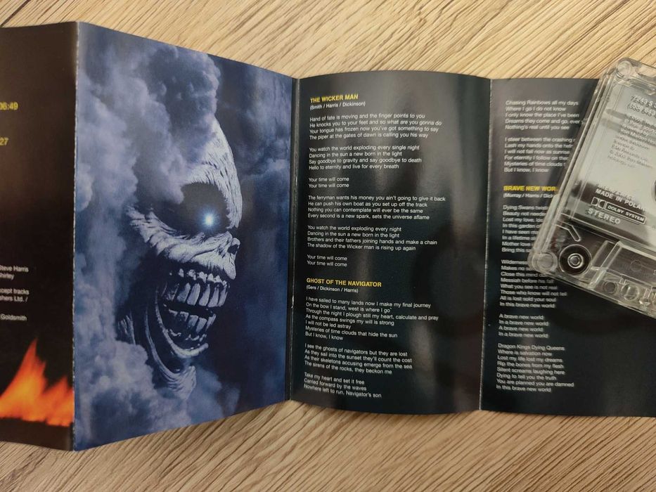 kaseta magnetofonowa Iron Maiden Rock In Rio 2kasety, vintage, metal