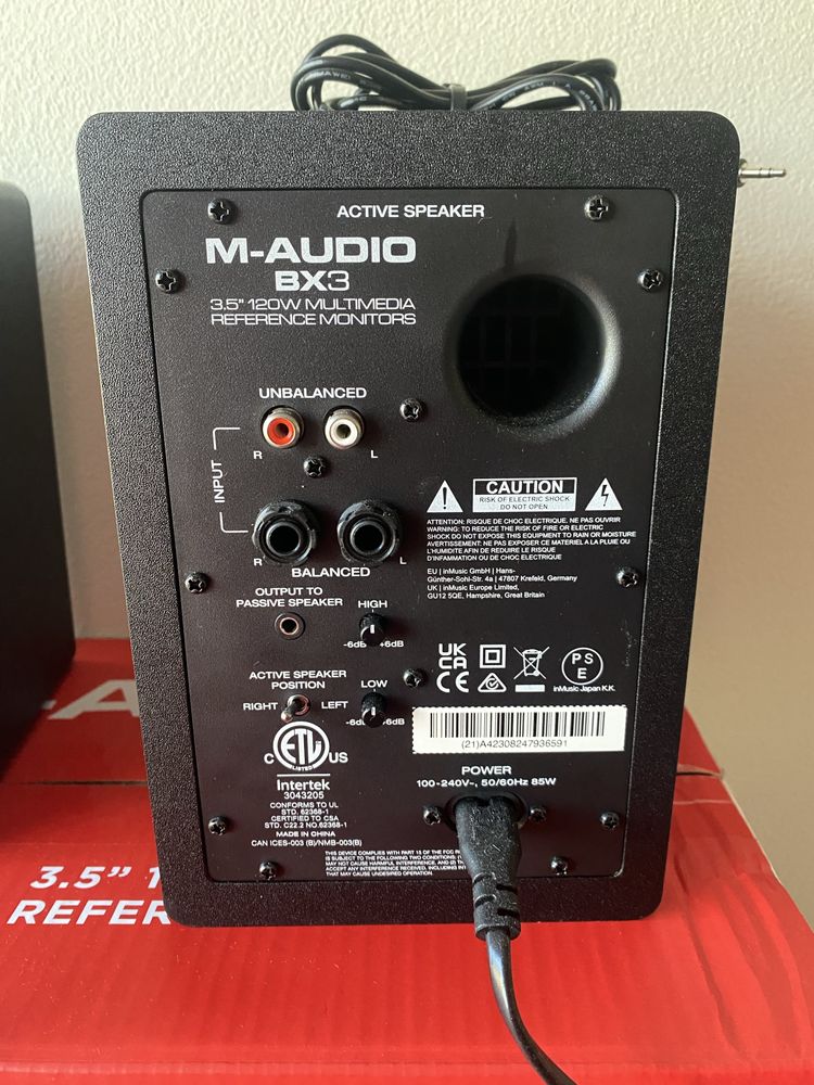 Monitor de audio estudio M-Audio BX3