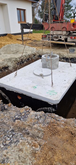 szambo kompleksowe podłączenie, kanalizacja, zbiornik na deszcz