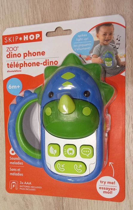 Skip Hop, Zoo Dinozaur, Aktywny telefon nowy