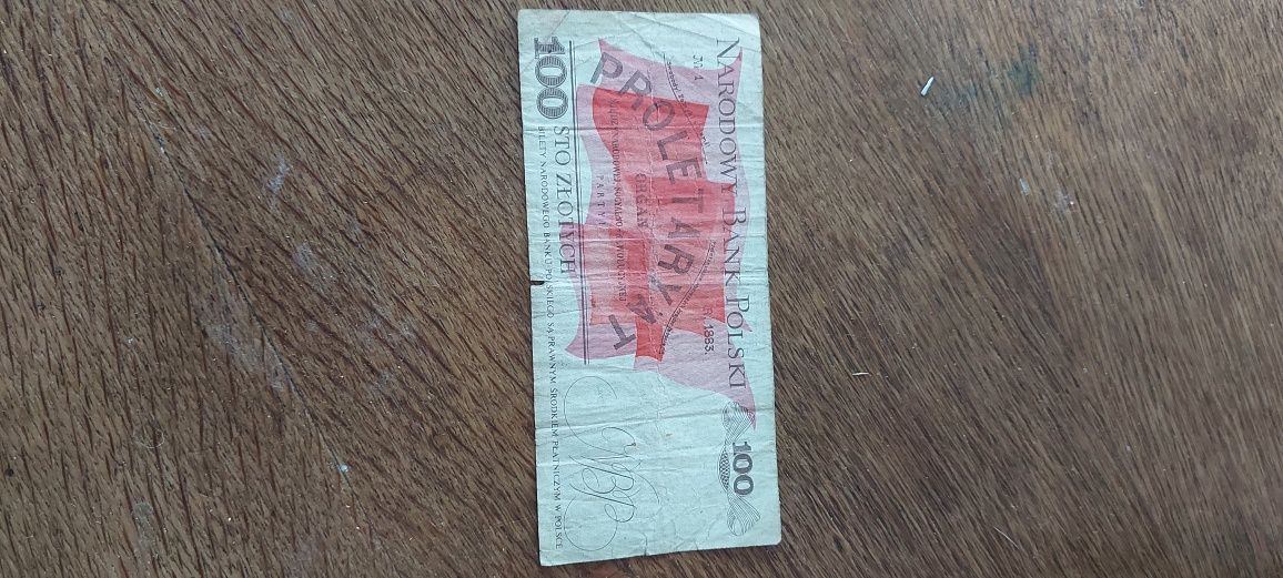 Do sprzedania banknot 100zl PRL,  1986 r.