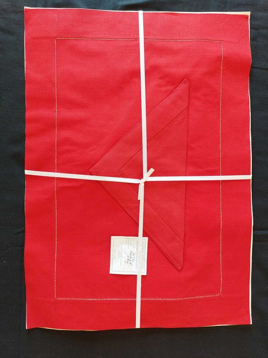 PURO LINHO - INDIVIDUAL com guardanapo