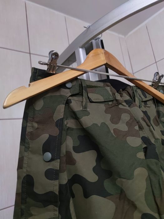 spodnie militarne męskie z szelkami elastycznymi wojskowe nieprzemakal