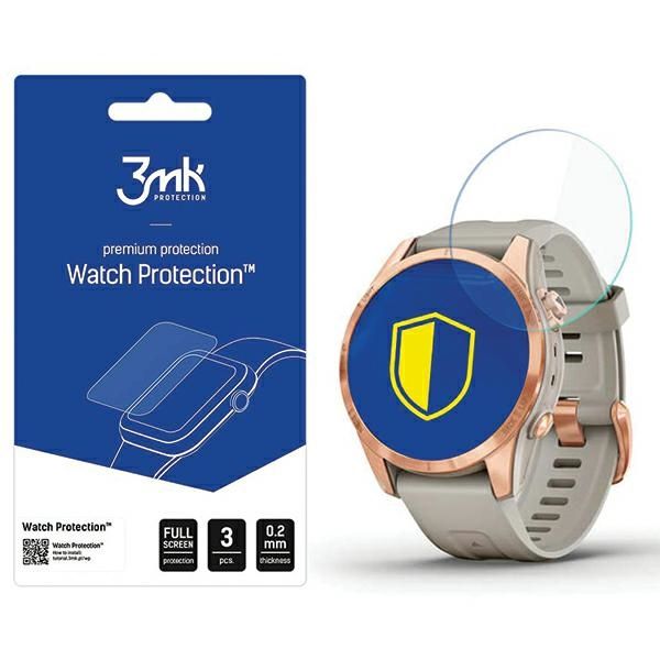 Folia do Garmin Fenix 7s Pro Solar 3mk Watch 3szt na smartwatch