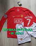 Komplet Dziecięcy Manchester United 2007/08, Ronaldo 7, Długi Rękaw