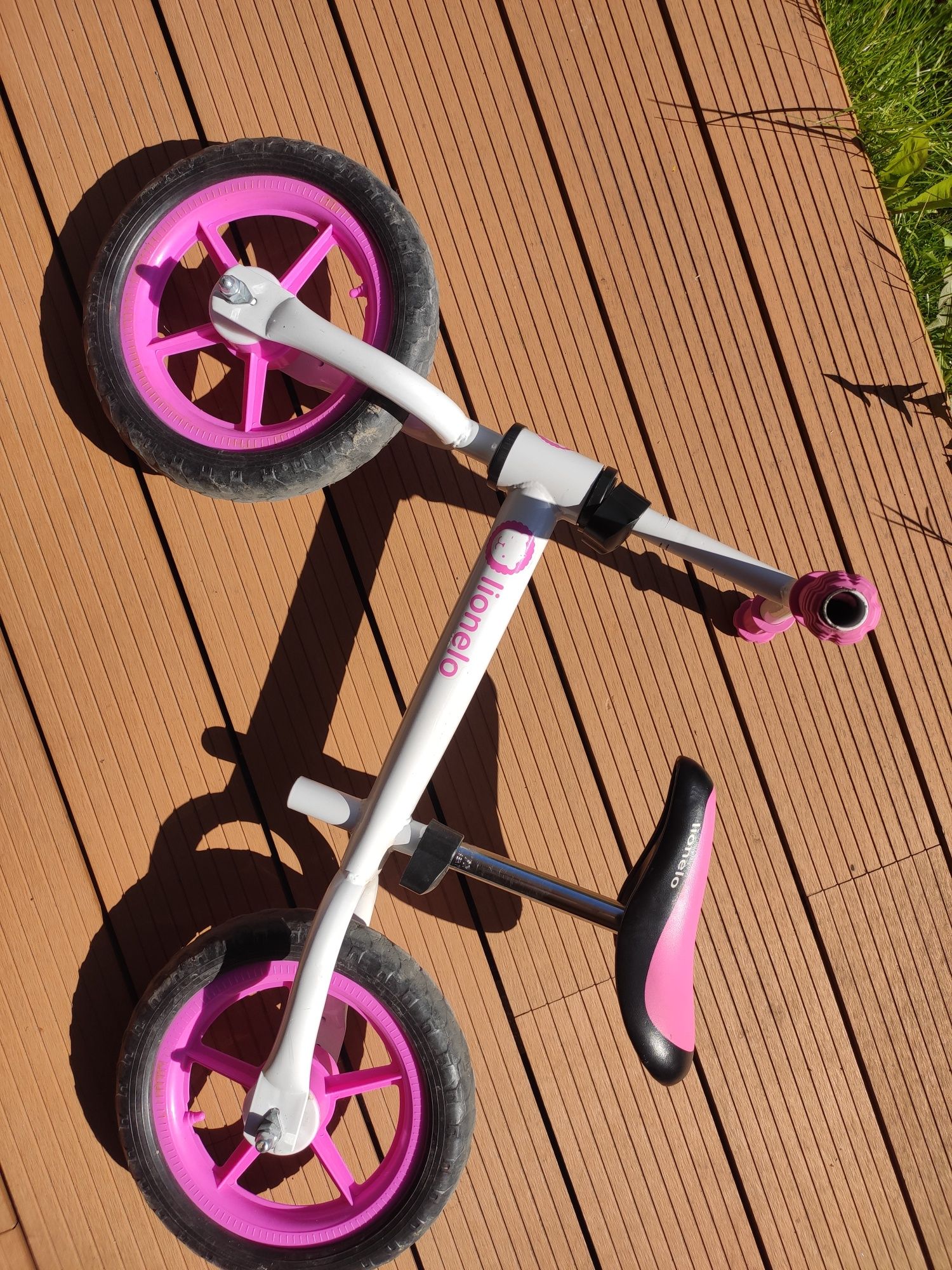 Rowerek biegowy lionello rózowy rower dziecięcy